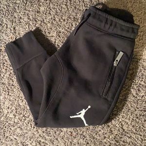 Black Jordan joggers